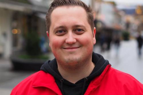 Portrett bilde Morten Sandanger i AP jakke