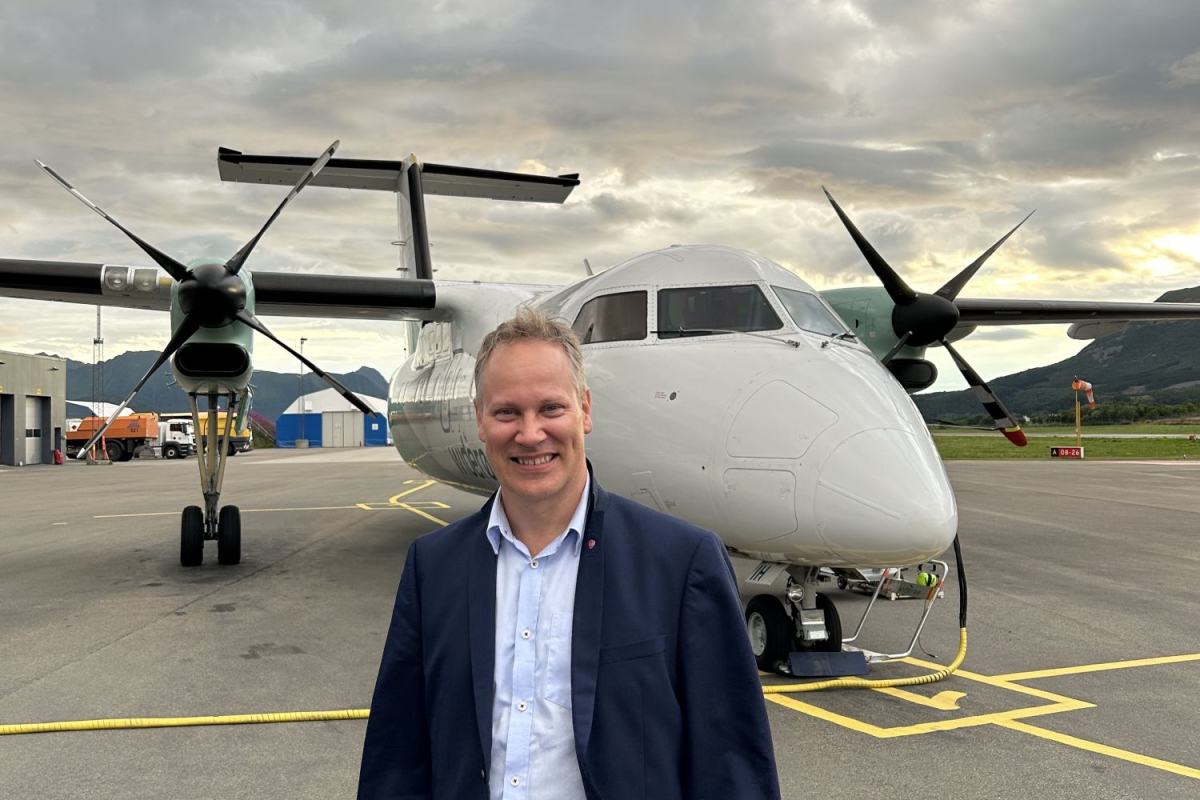 Jon-Ivar Nygård på flyplass