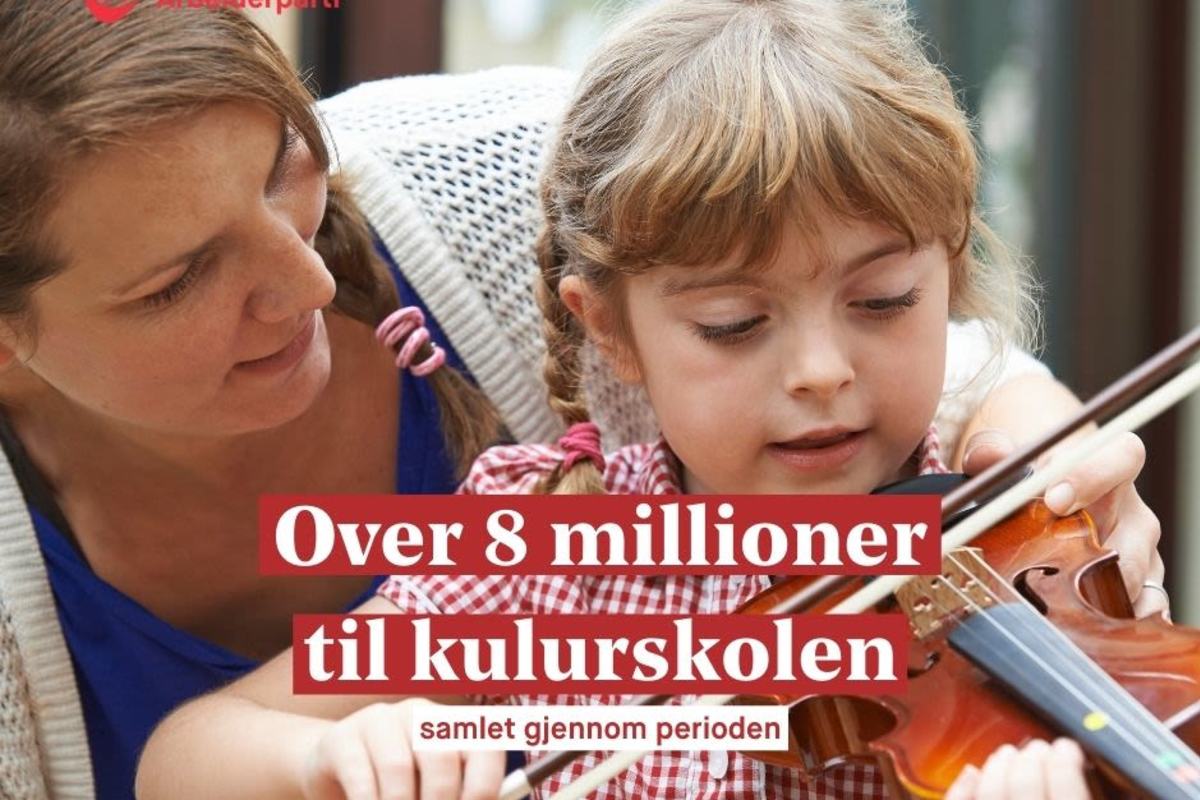 Over 8 millioner til kulturskolen