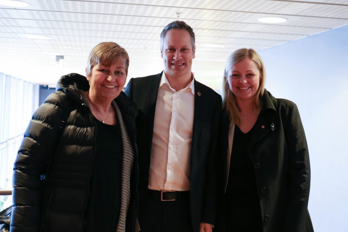 Gerd Kristiansen, Jon-Ivar Nygård og Kjersti Stenseng.