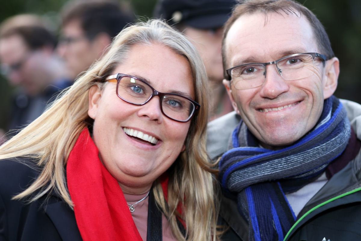 Siri Gåsemyr Staalesen og Espen Barth Eide