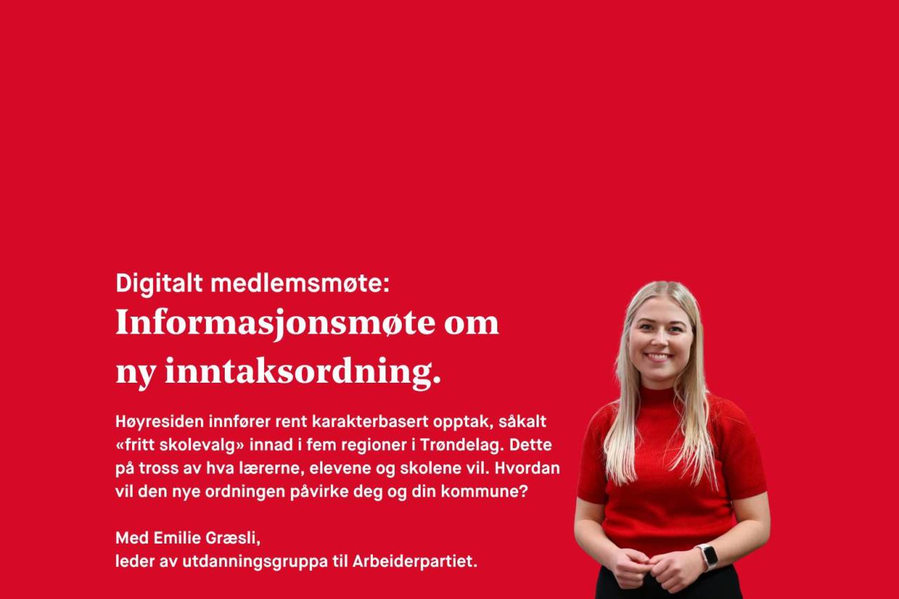 Infomøte om inntaksordning