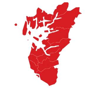 omrisse av Rogaland fylke 