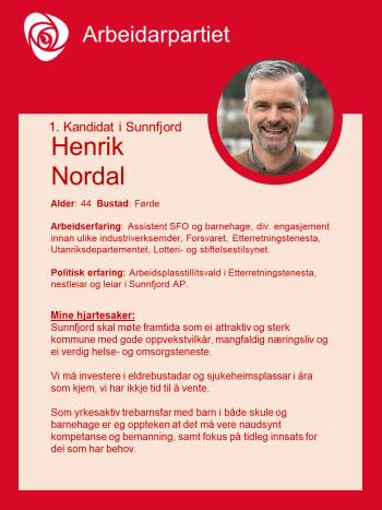 Kandidatprofil Henrik Nordal