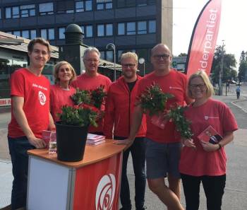 Leder i Oslo Arbeiderparti, Frode Jaobsen, stilte opp på Vinderen.