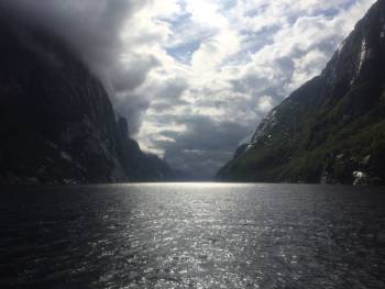 Lysefjorden sett fra Lysebotn