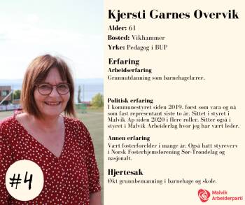 Profil av Kjersti Garnes Overvik