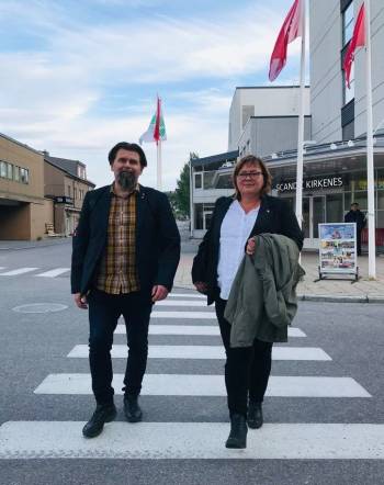 2020 i Kirkenes: Robert Nesje og Mariann Wollmann Magga