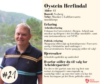 Profil av Øystein Herfindal