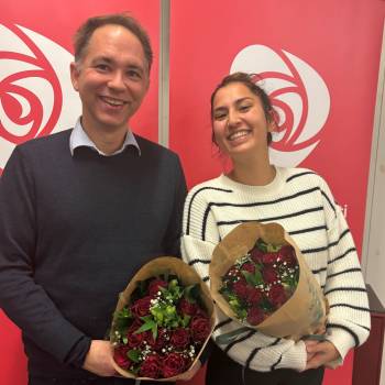 Tellef Inge og Ramani smiler etter å ha blitt nominert