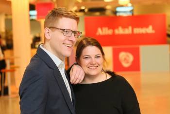 Cecilie og Martin klar for Stortinget!