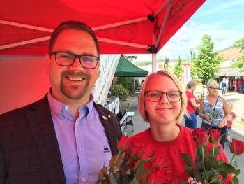 Roger Evjen og Martine Skullerud. 