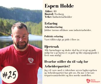 Profil av Espen Holde