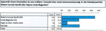 Hvem vil du har som ordfører i Arendal? 