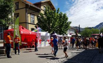 Byfest - Valgkampstands i Storgata Lillestrøm