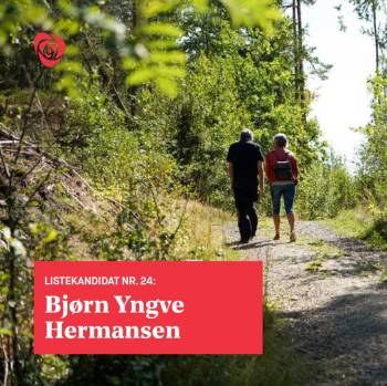 Bjørn Yngve Hermansen er vår listekandidat nr. 24 til kommunestyre 2019-2023.