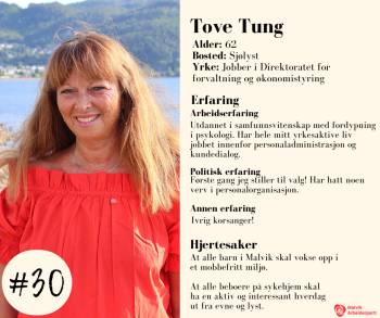 Profil av Tove Tung