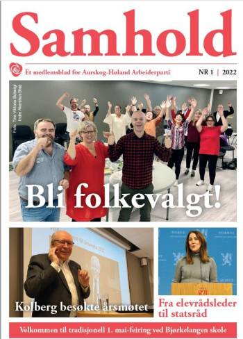 Ny utgave av vårt medlemsblad Samhold