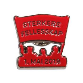 bilde av 1. mai pin 2019