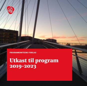 Utkast til program 2019-2023 Ypsilon i solnedgang