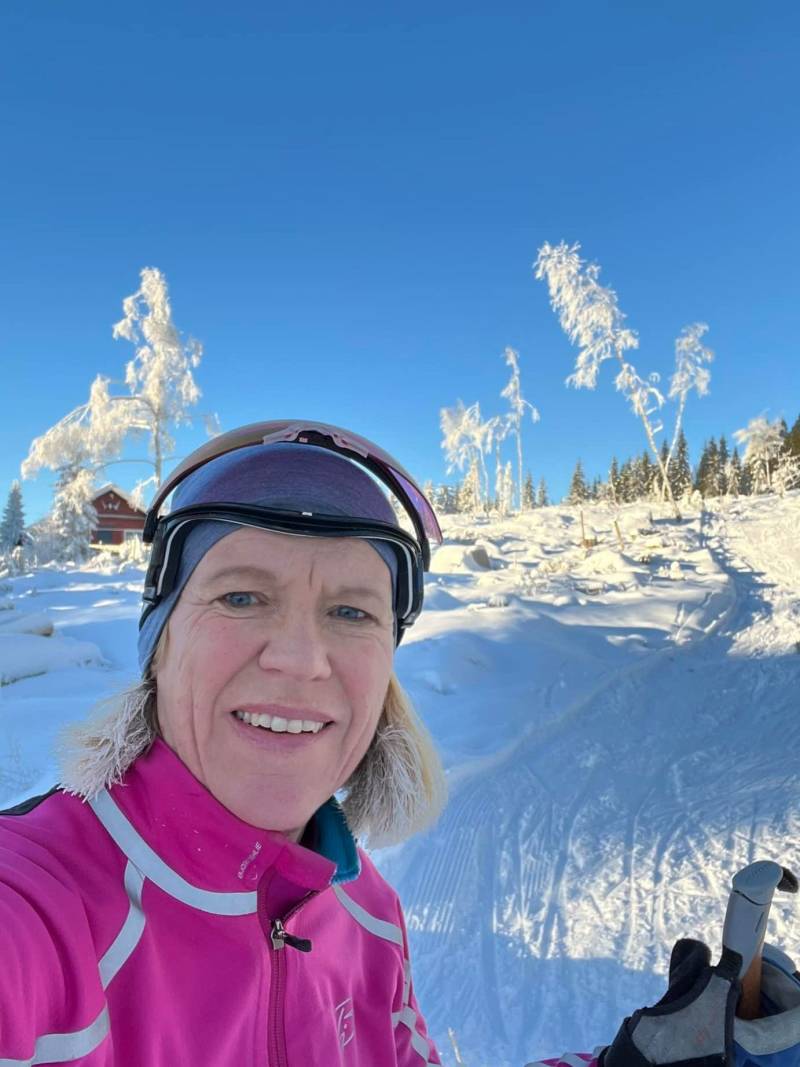 Anniken på ski