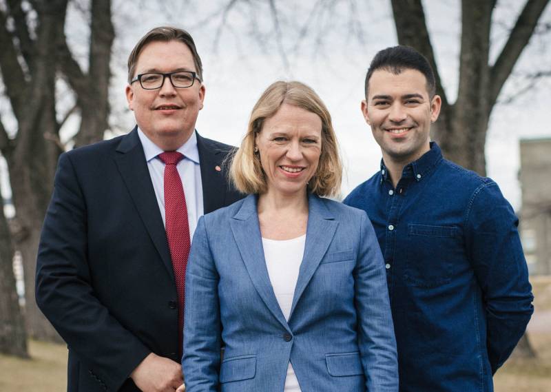 Sverre Myrli, Anniken Huitfeldt og Mani Hussaini