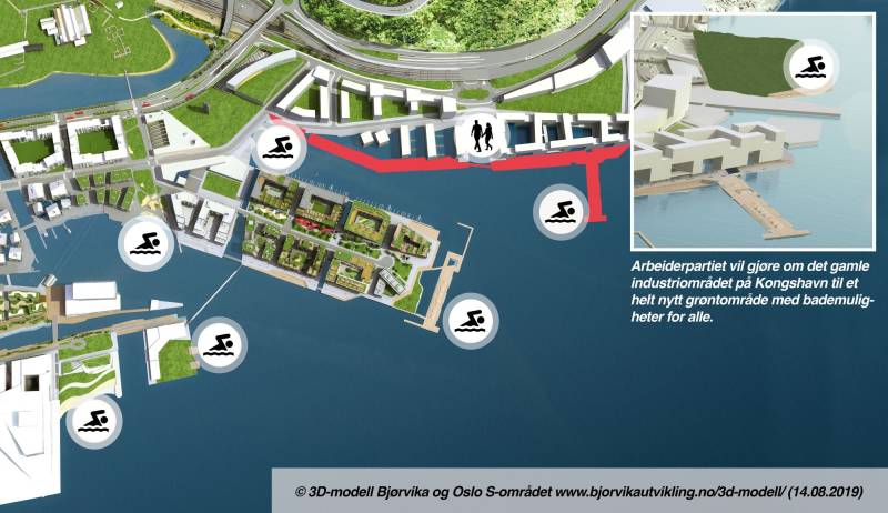 Tre nye badeplasser og verdens lengste sjøpromenade.