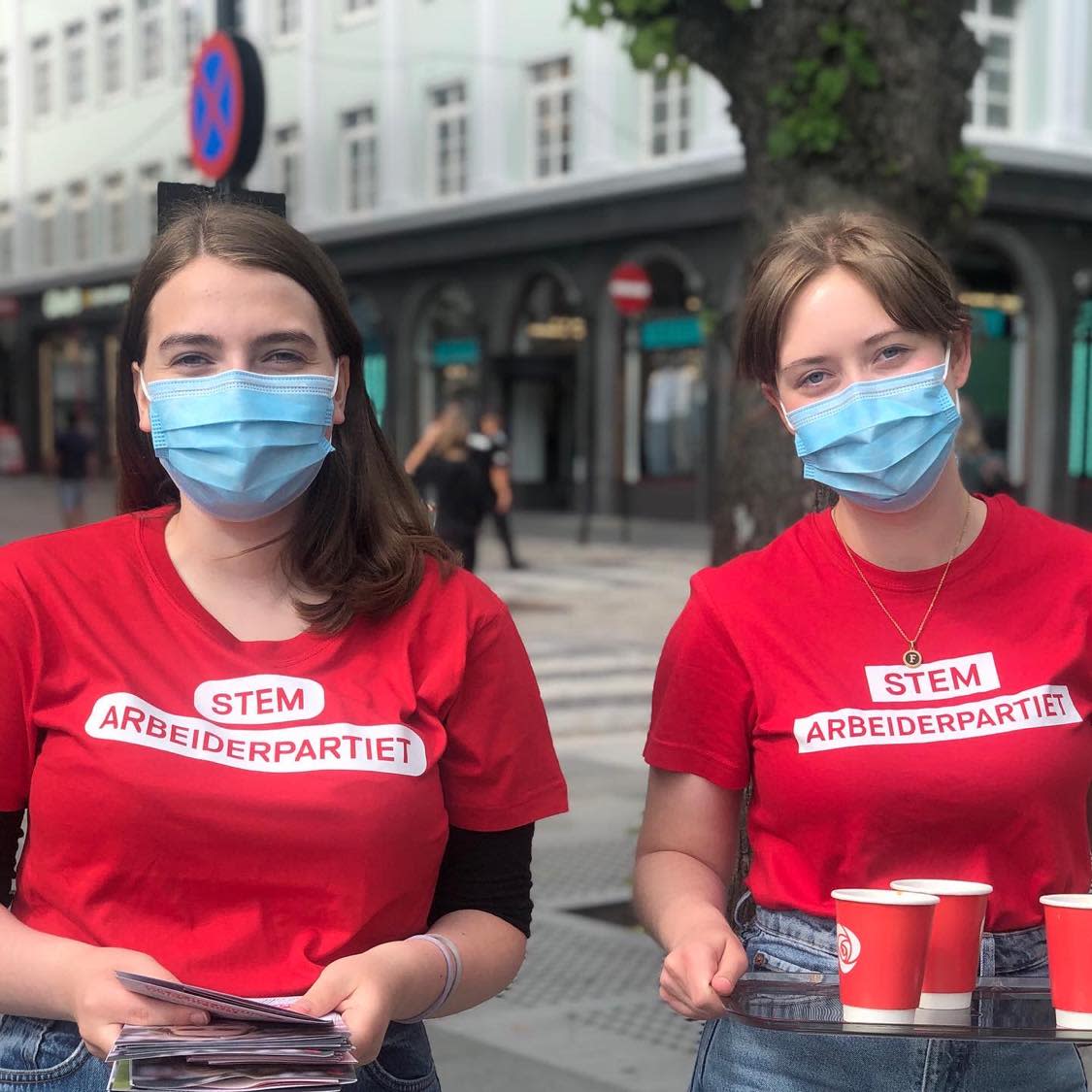 AUF på stand i Bergen sentrum