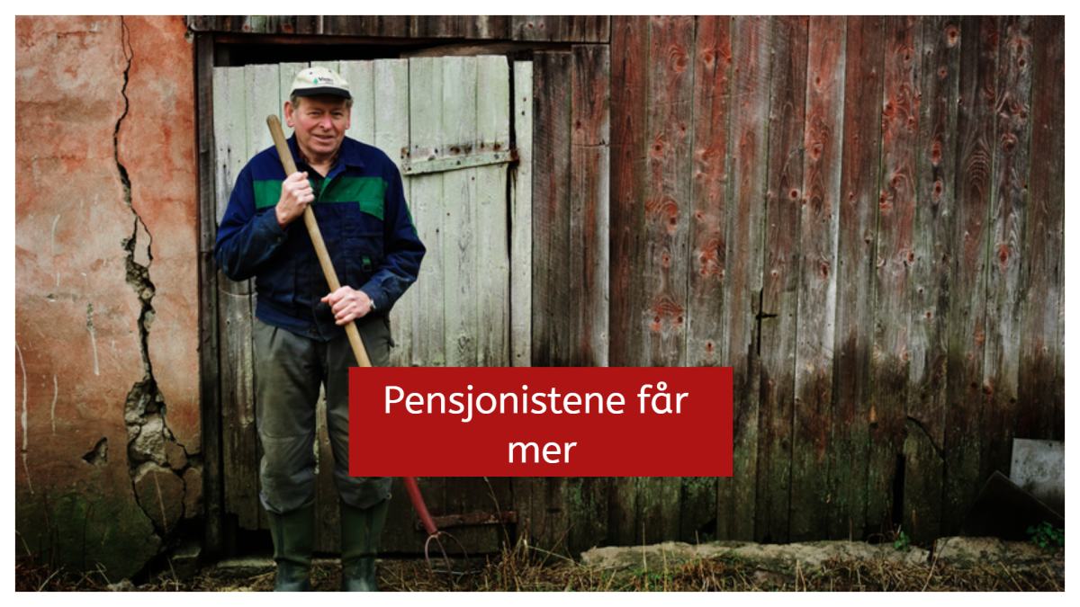 Pensjonistene får mer