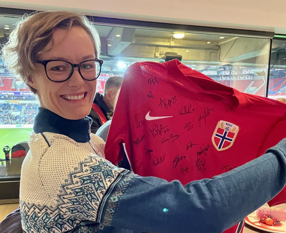På NM-finale mellom VIF og IL Sandviken i 2021.