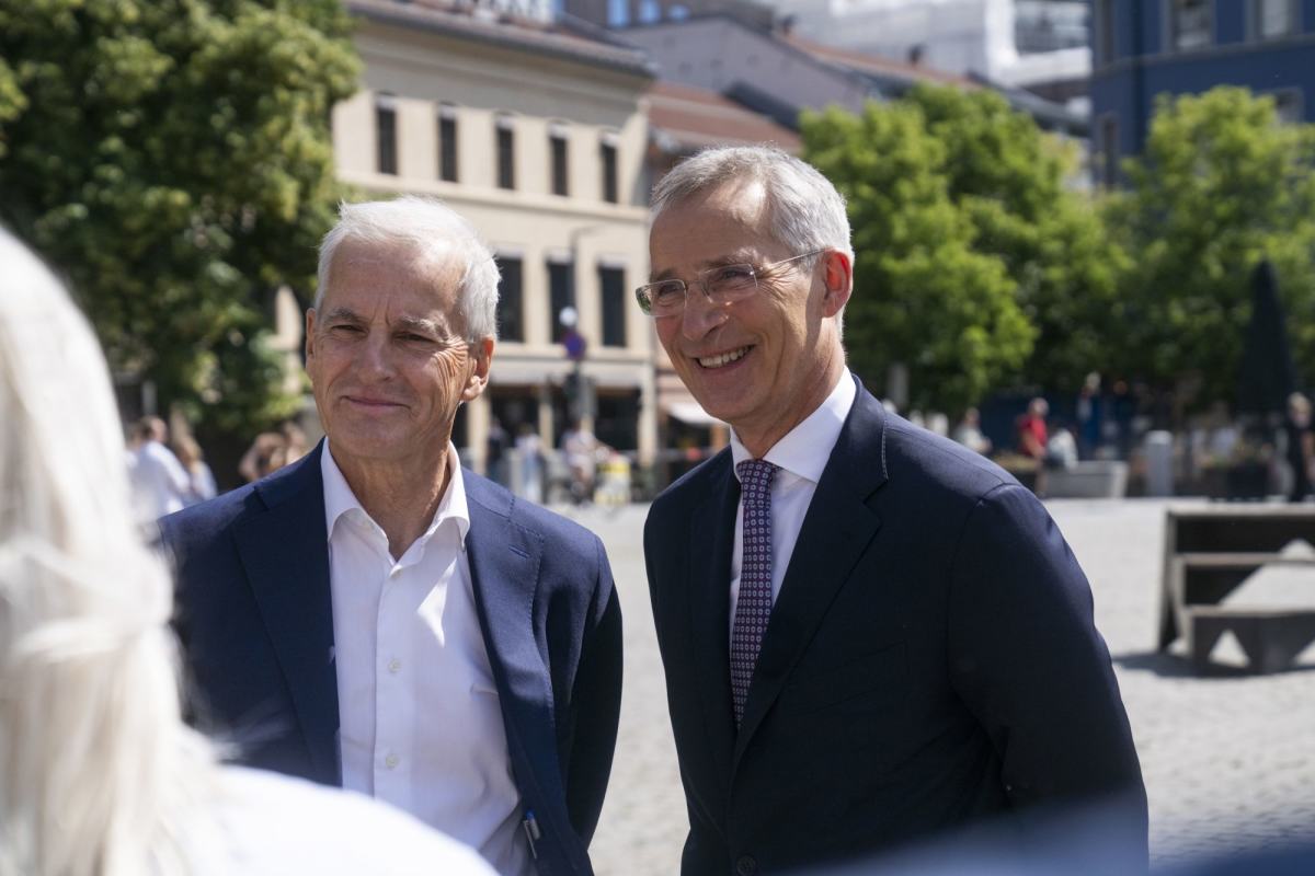 Jonas Gahr Støre og Jens Stoltenberg