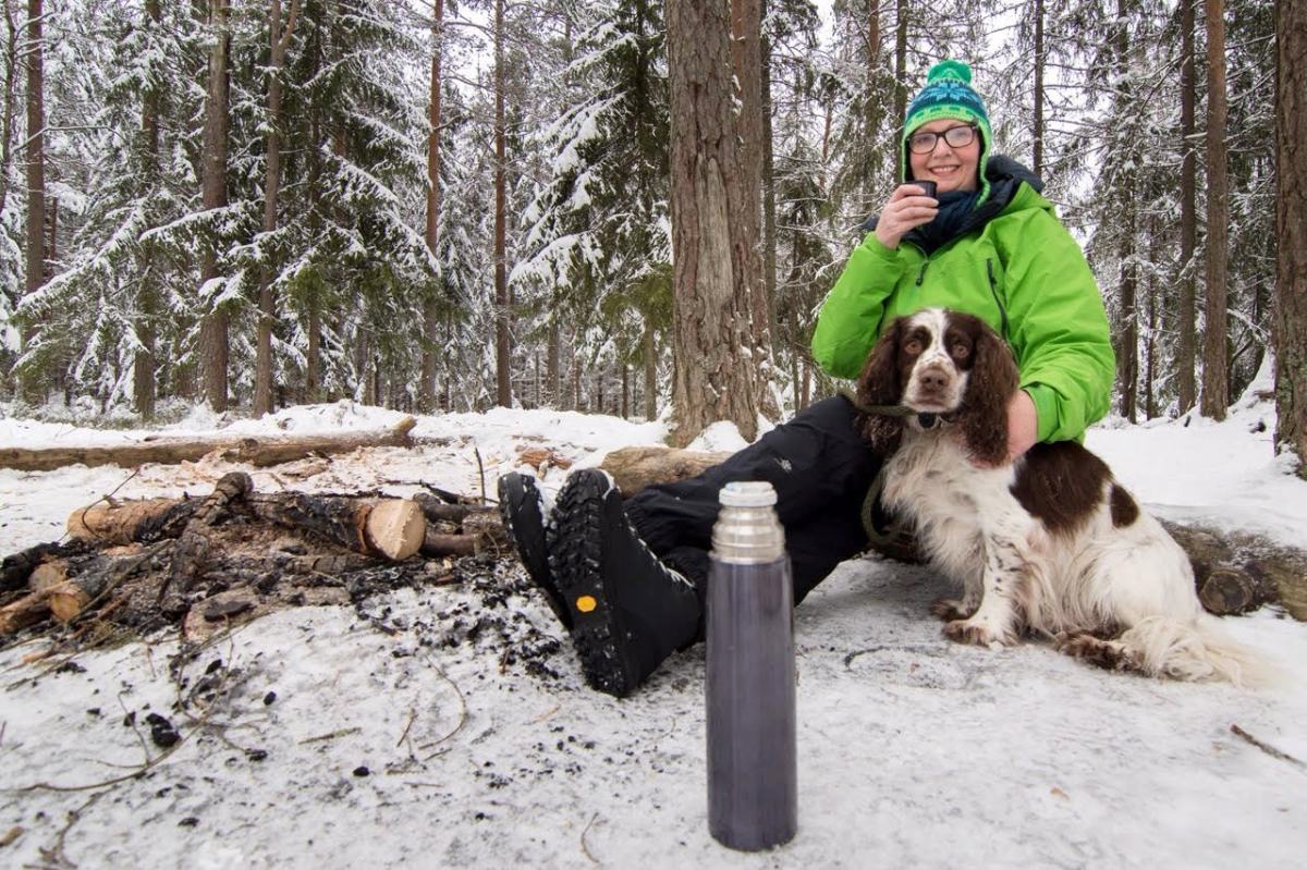 Hanne Opdan i skogen