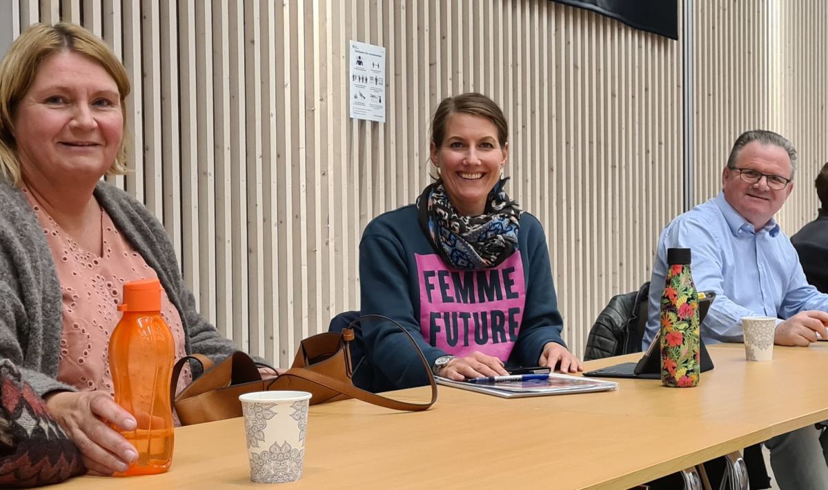 Gruppeleder Grethe Gunnes, Ida Schei, Frode Sæter