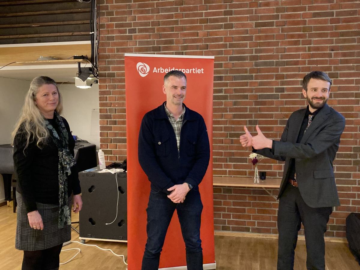 Sunnfjord AP, avtroppende styreleder Siv Karin Hestad, ny styreleder Henrik Nordal, Næringsminister Jan Christian Vestre
