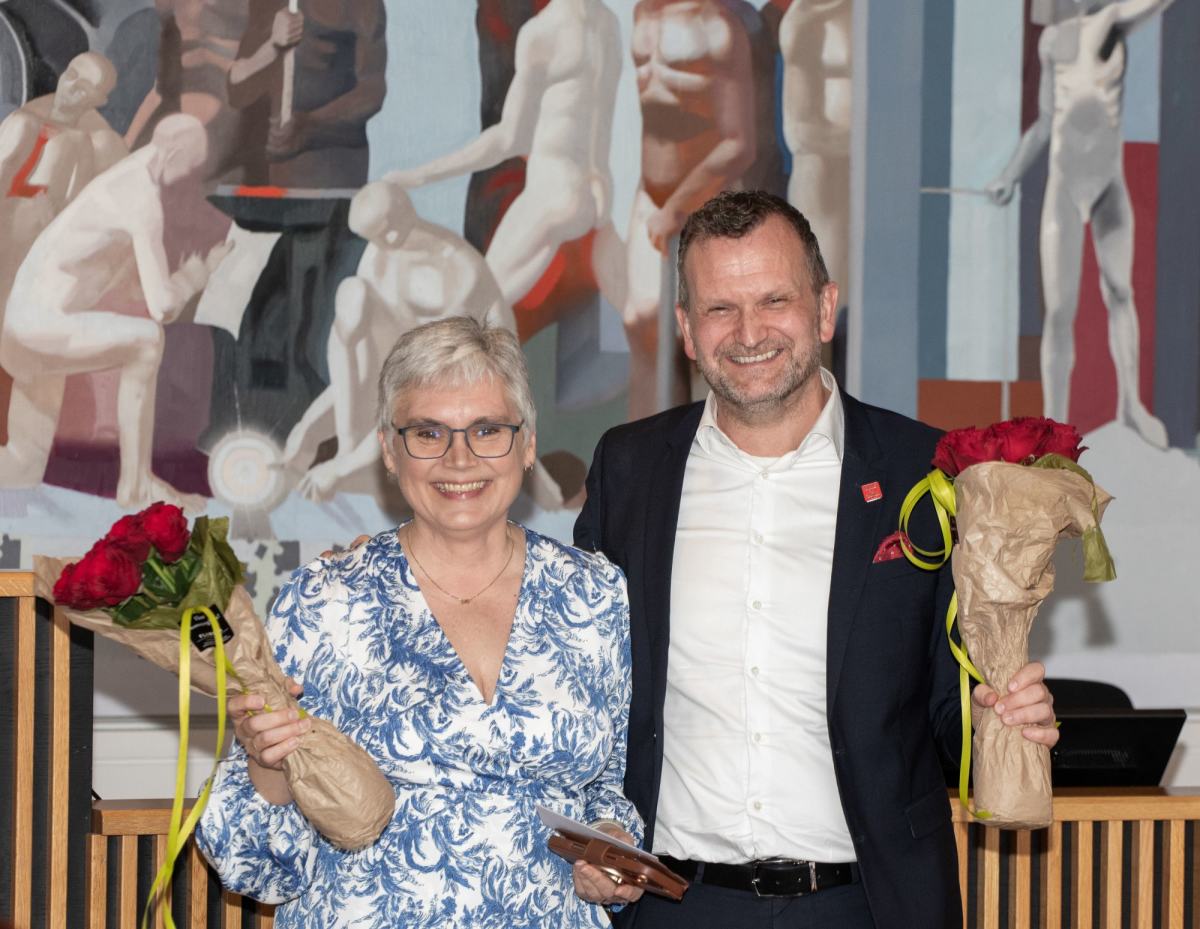 Ordførerkandidat Bjerkestrand og varaordførerkandidat Frantzen