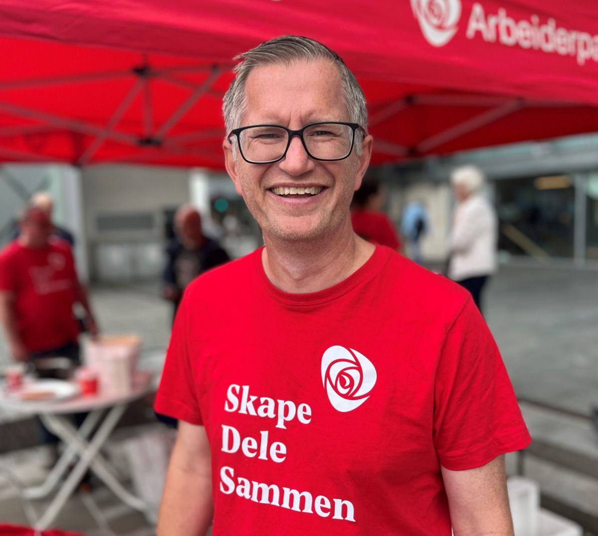 Robert på stand