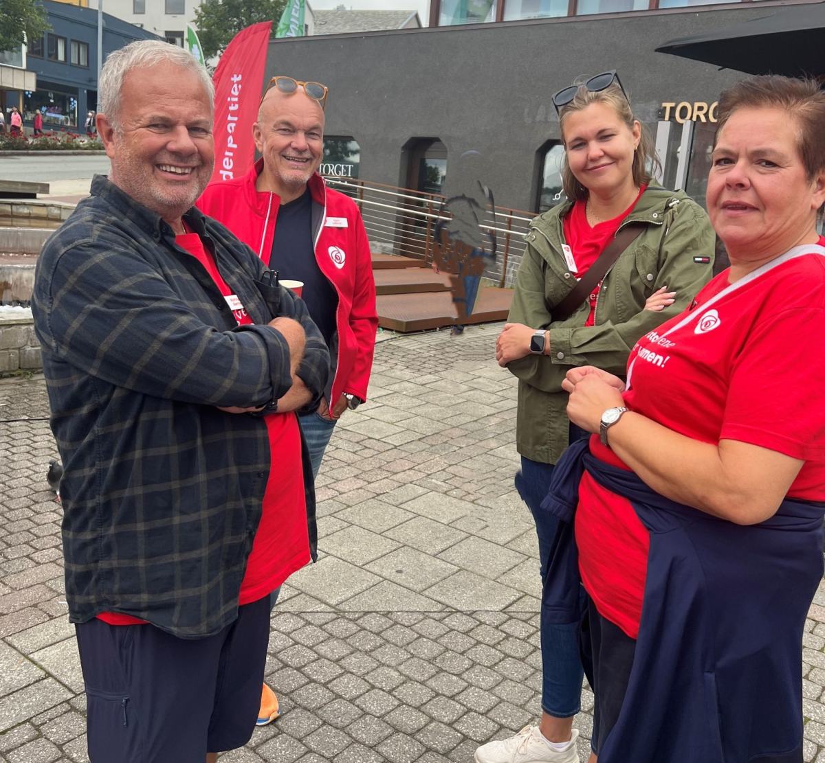 Fra venstre; Rolf Kåre Sæther, Kjetil Løbersli, Hilde Brunsvik og nne Grethe A. Mittet