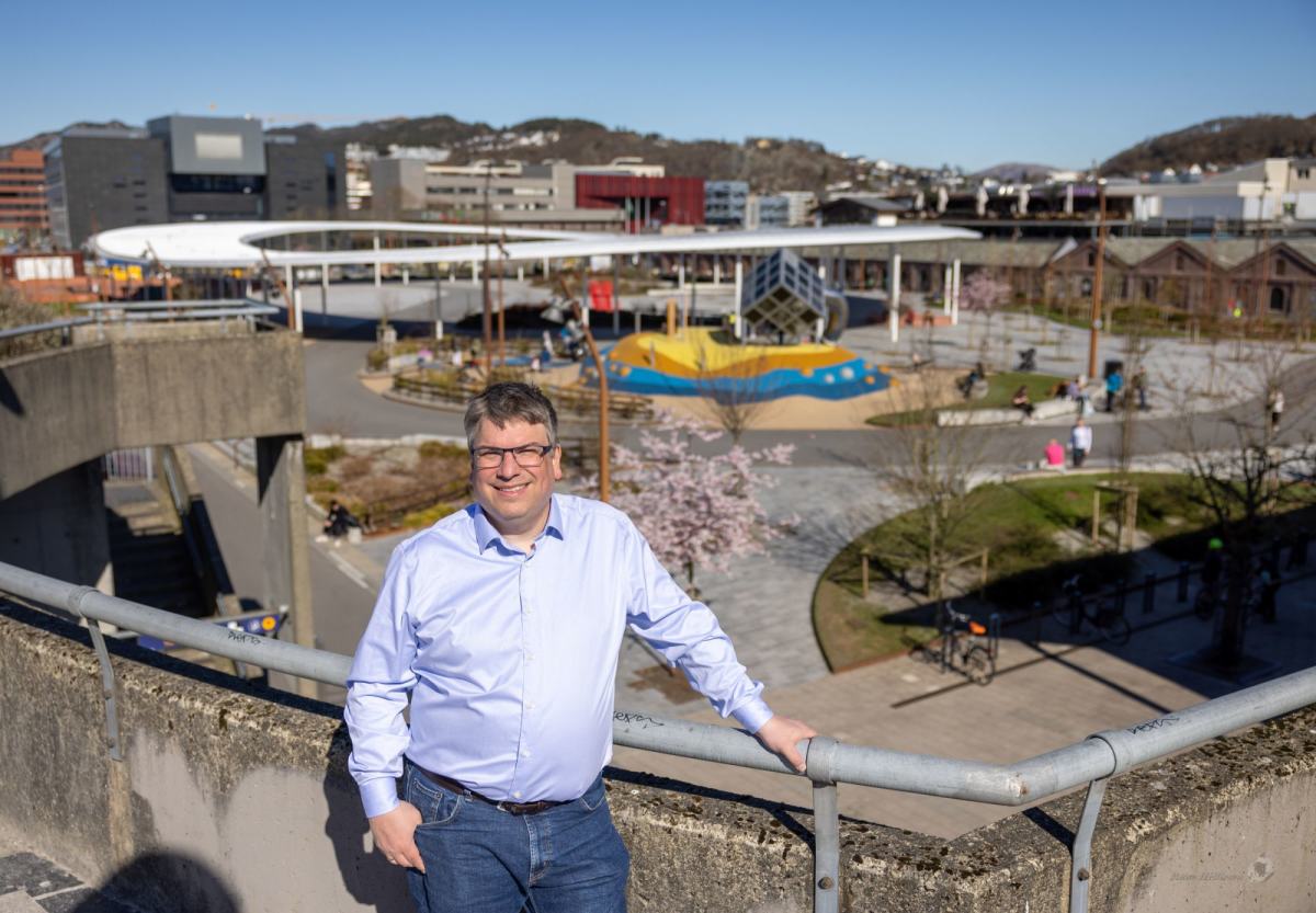 Ordførerkandidat Arne Espedal på Ruten. 