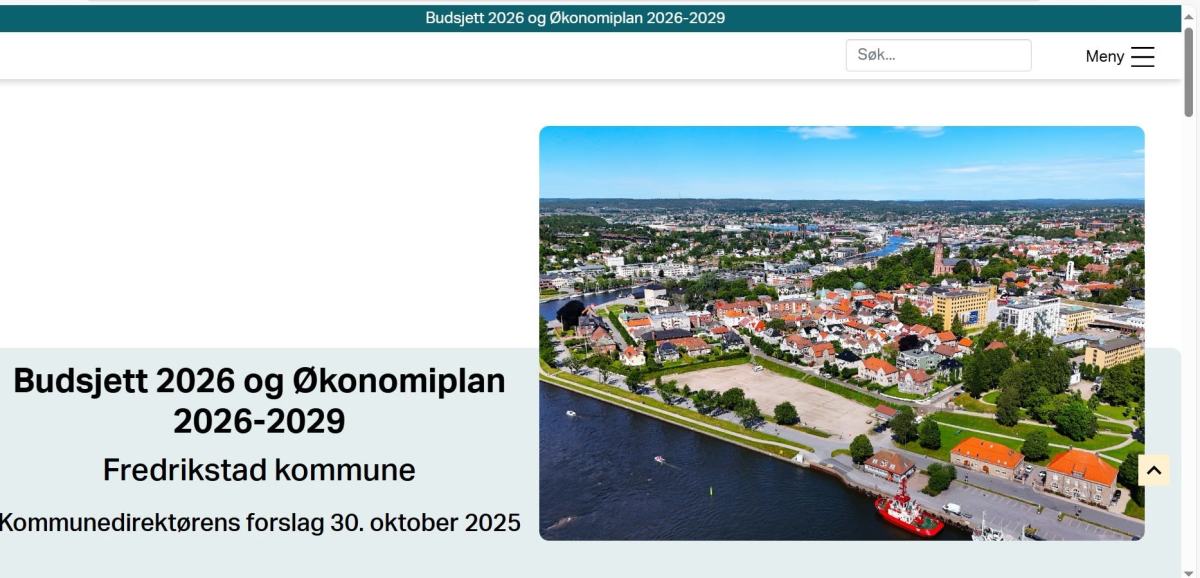 Budsjett tilgjengelig i Framsikt