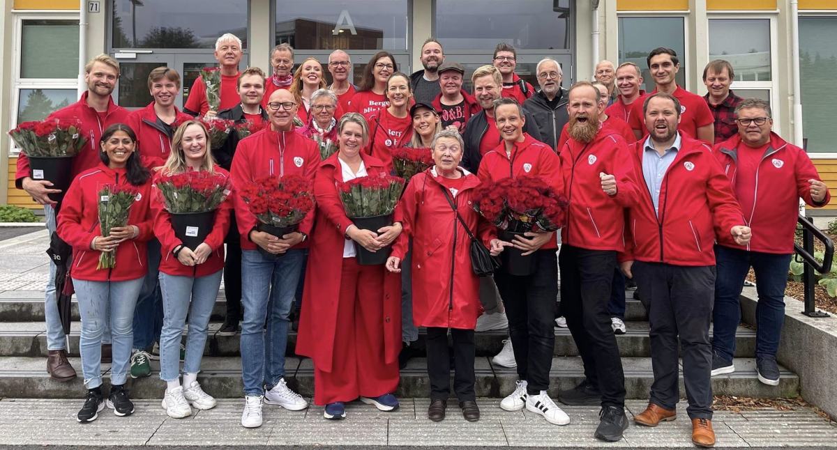 bilde fra valgkampen i 2023