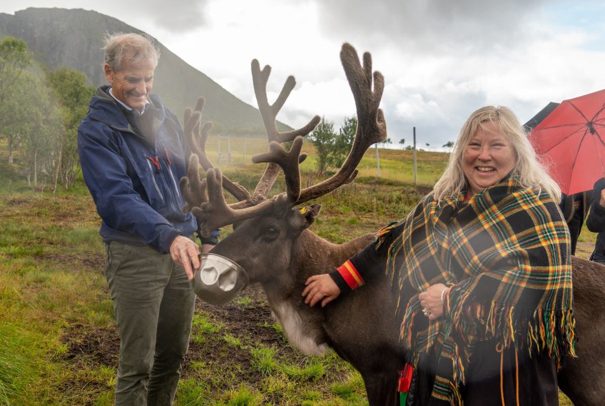 Alltid koselig å møte dyr på turen