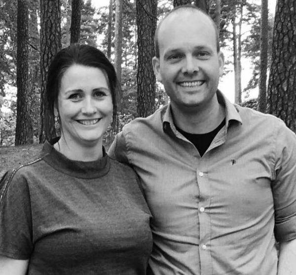 Ordfører Sindre Martinsen-Evje og Therese Thorbjørnsen