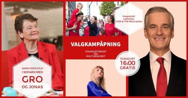 Gro Harlem Brundtland og Jonas Gahr Støre åpner Oslo Arbeiderpartis valgkamp.