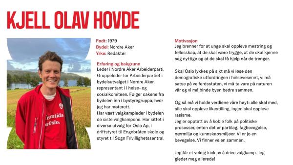 Kjell Olav Hovde stiller til valg