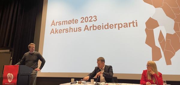 Harald taler til årsmøtet