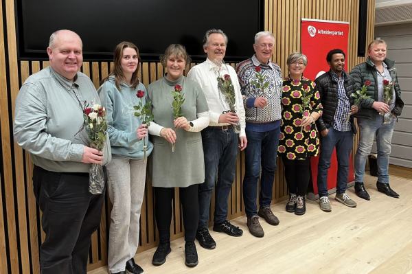 Bilde av nyvalgt styre i Time Arbeiderparti for 2023