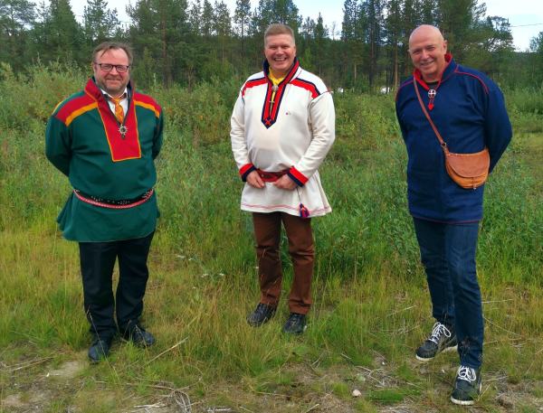 F.v Jørn Are Gaski, Ronny Wilhelmsen, Arild Pettersen Inga