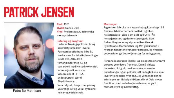 Patrick Jensen stiller til valg