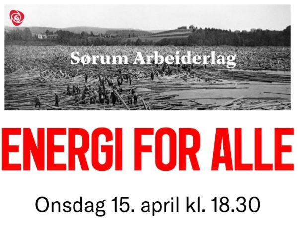 Åpent møte om Energi for alle