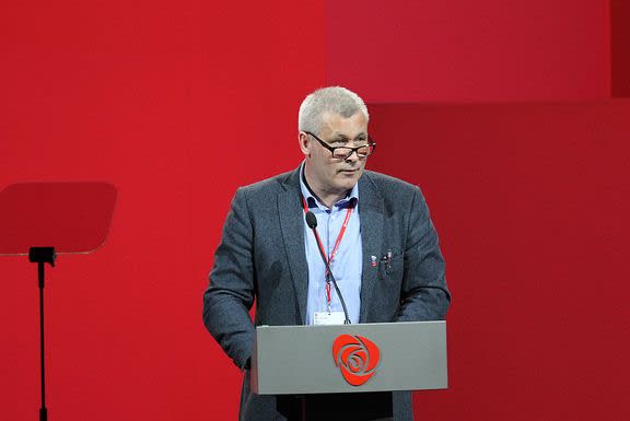 Terje Wickstrøm på talerstolen